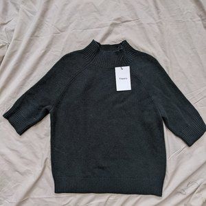 NWT Theory JODI B Black 100% Cashmere sweater Medium.